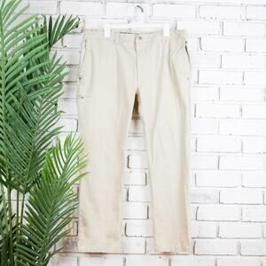 Duluth Trading Slim Fit Light Khaki Dress Pants 38/30